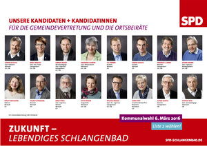 Unsere Kandidaten 2016